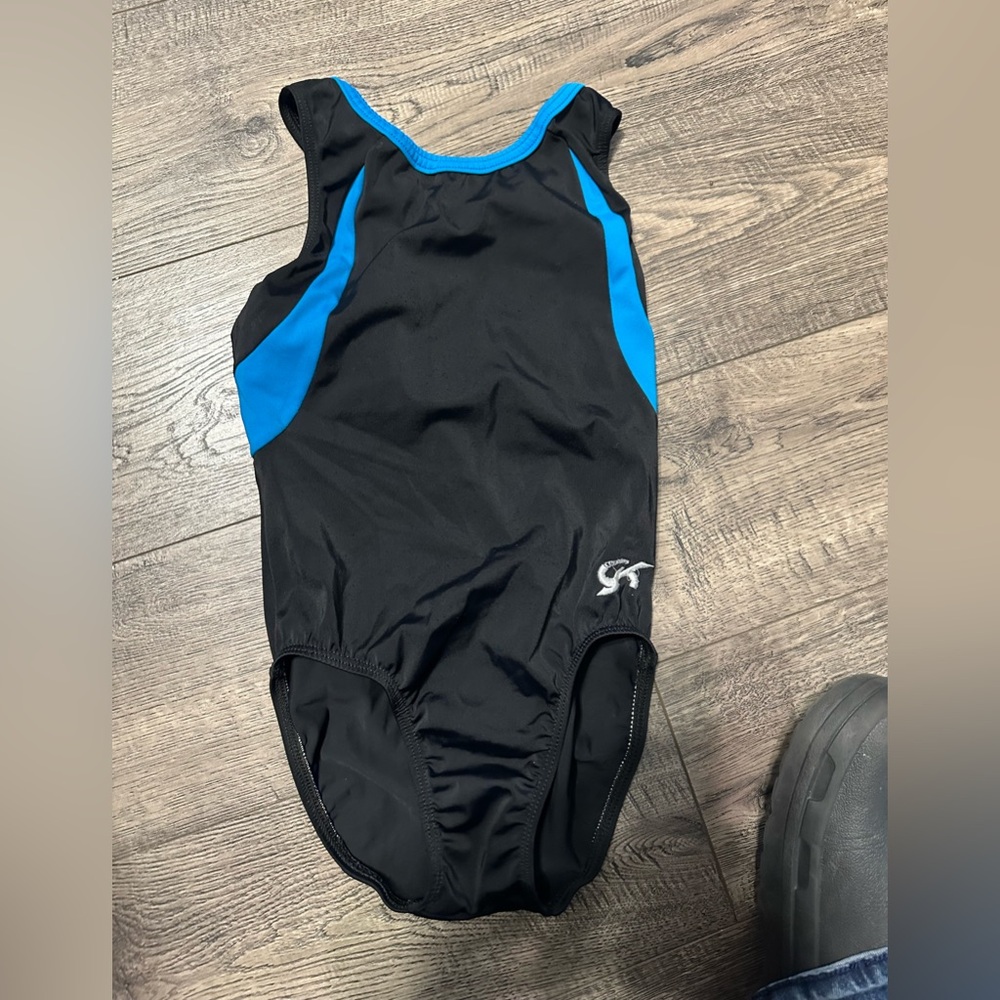 GK Black and Blue Kids Leotard